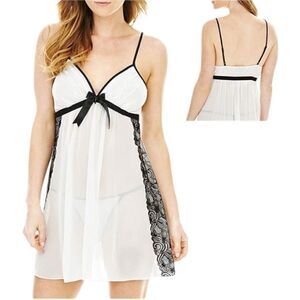 NWT Linea Donatella Womens Fiona Chiffon Sleeveless Chemise